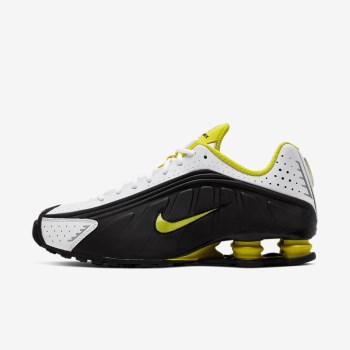 Nike Shox R4 - Férfi Utcai Cipő - Fekete/Fehér/Sárga